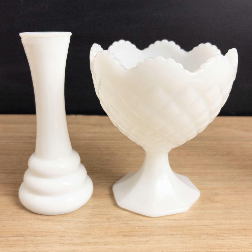 Milk Glass with Fenton Hobnail - image 16 of 19