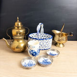 Traditional Blue and White and Brass Decor - thumbnail 1 of 19
