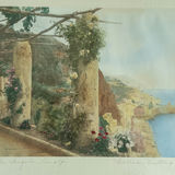 Wallace Nutting "The Pergola, Amalfi" Hand Colored Print - thumbnail 2 of 11