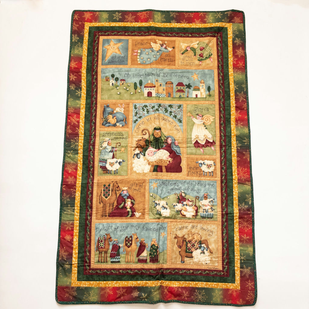 Star of Wonder Nativity Christmas Wall Quilt - image 1 of 8