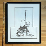 1977 Signed Japanese Kirie Cut Paper Art - thumbnail 14 of 14
