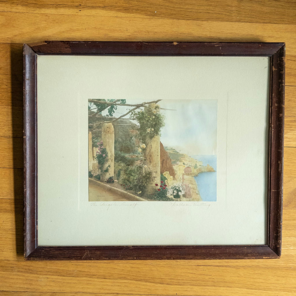 Wallace Nutting "The Pergola, Amalfi" Hand Colored Print - image 1 of 11