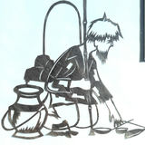 1977 Signed Japanese Kirie Cut Paper Art - thumbnail 2 of 14