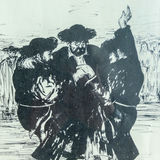 1970 Joseph Wasser Dancing Hassidim Print  - thumbnail 3 of 10