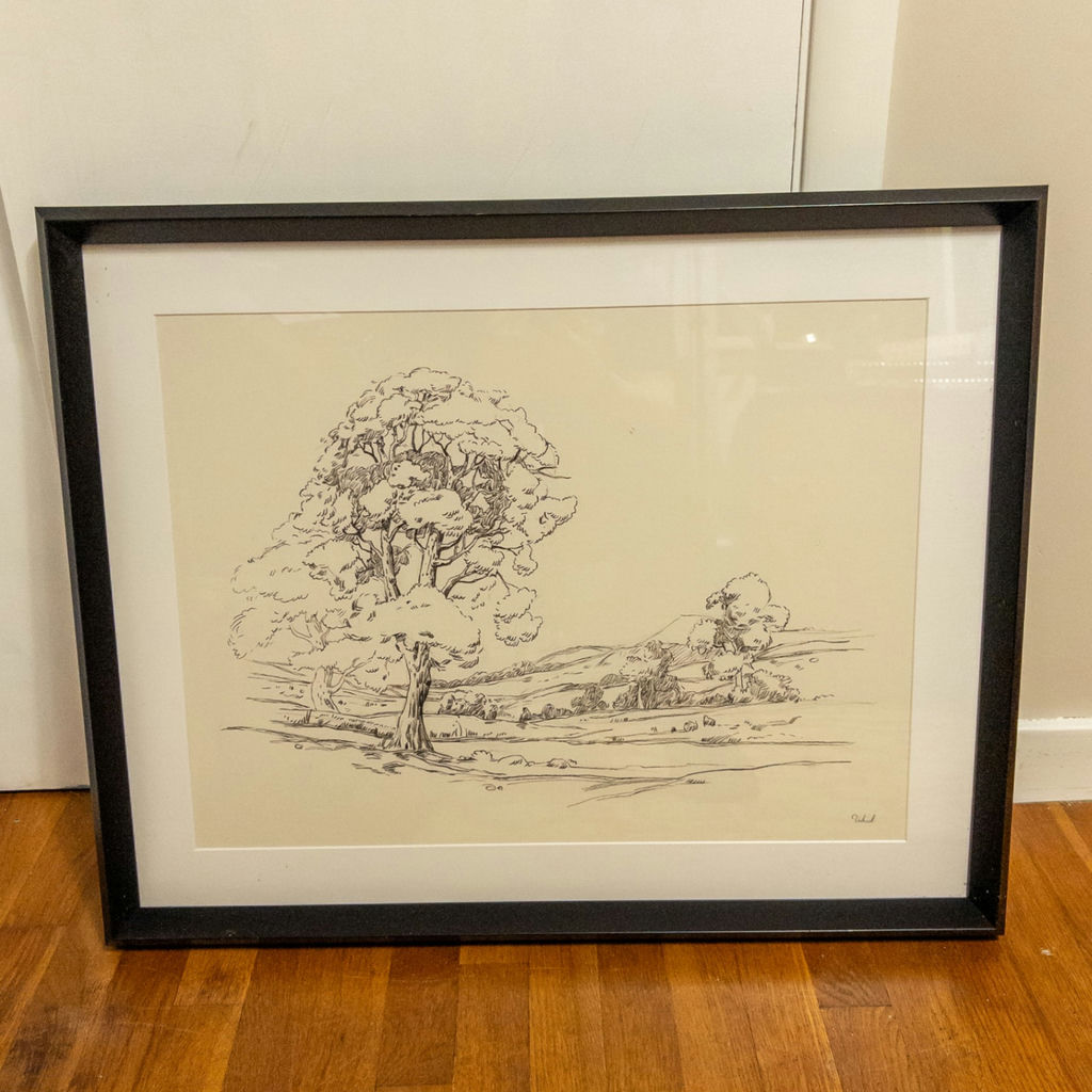 Pastoral Pen and Ink Framed Print - image 1 of 7