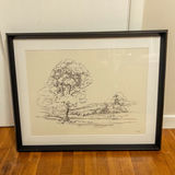 Pastoral Pen and Ink Framed Print - thumbnail 1 of 7