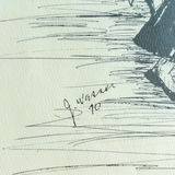 1970 Joseph Wasser Dancing Hassidim Print - thumbnail 4 of 10
