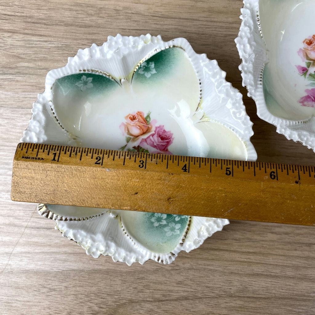 Antique R.S. Prussia Roses and Daisies Berry Bowl Set - image 9 of 10