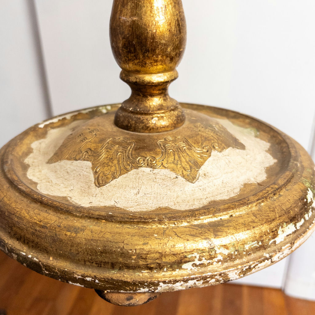 1960s Hollywood Regency Florentine Side Table - image 10 of 12