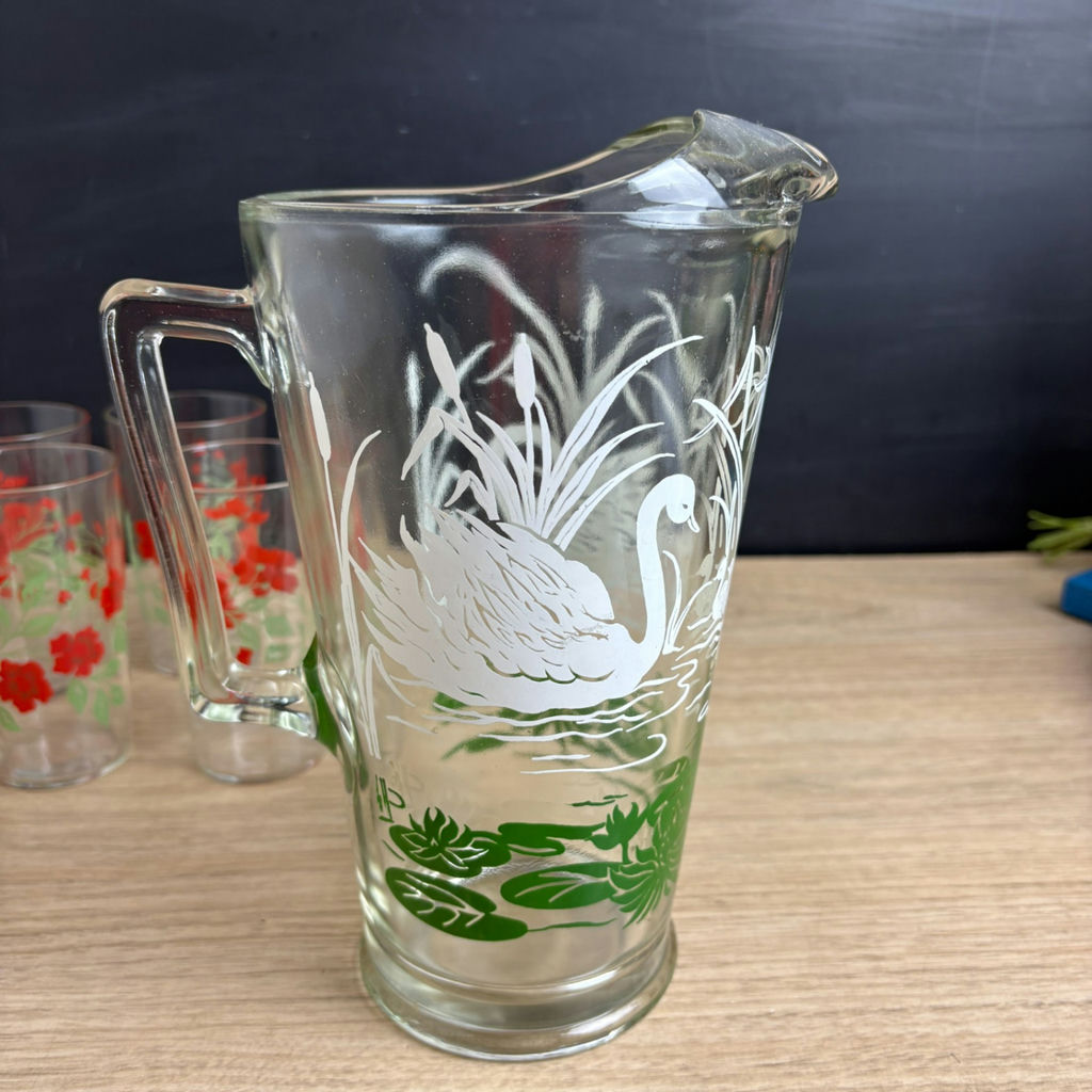 1960s Pitcher and Glasses - image 4 of 17