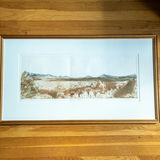 Judy Bergman Etching "Jumping Chollas" 1991 - thumbnail 1 of 12