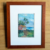 Impasto Beach Hut and Palm Trees Painting  - thumbnail 1 of 7