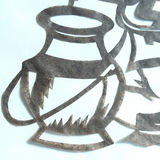 1977 Signed Japanese Kirie Cut Paper Art - thumbnail 4 of 14