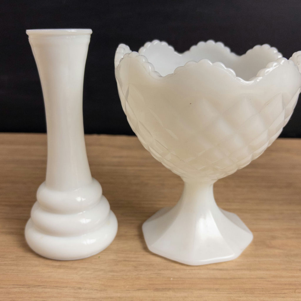 Milk Glass with Fenton Hobnail - image 17 of 19