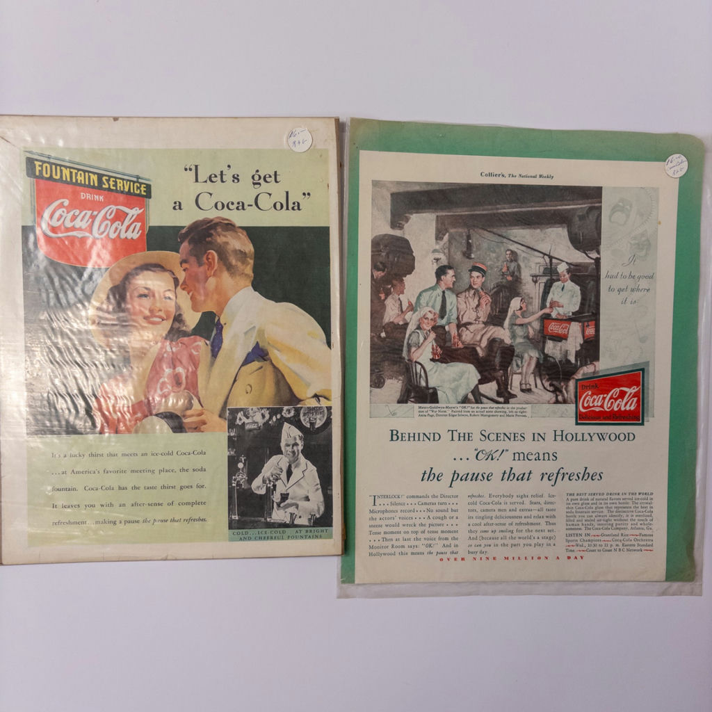 Collection of Vintage Coca-Cola Print Advertisements - image 5 of 9
