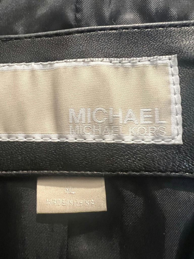 Michael Kors Black Leather Jacket and Black Long Coat - image 4 of 9