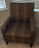 Patterned Upholstered Armchair - thumbnail 1 of 5