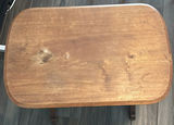 Wood Side Table and Two Black Folding Tray Tables - thumbnail 7 of 7