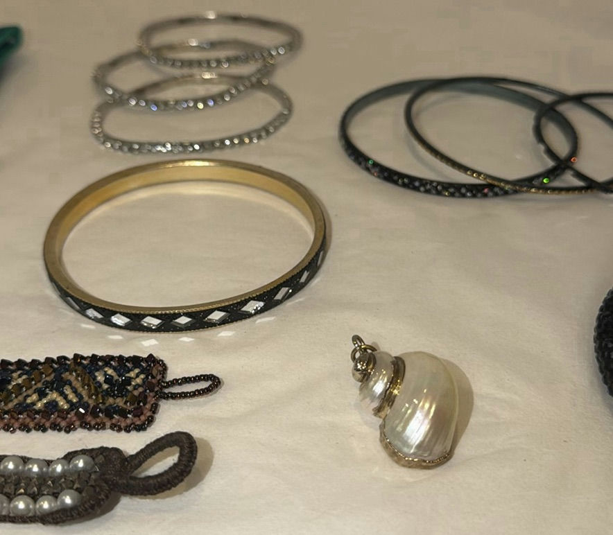 Assorted Bracelets, Earrings, Brooch, and Pendant - image 6 of 8