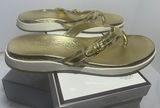 Coach Lyndsey Gold Thong Sandals Size 10 - thumbnail 4 of 5