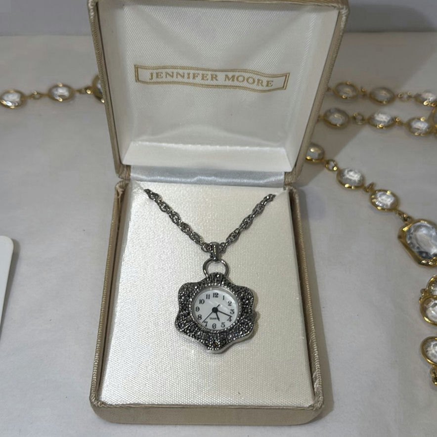 Jennifer Moore Necklace Watch and Assorted Earrings - image 3 of 6
