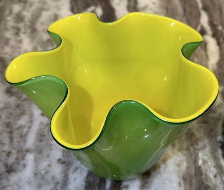 Green Glass Bowls and Vases Set - image 2 of 8