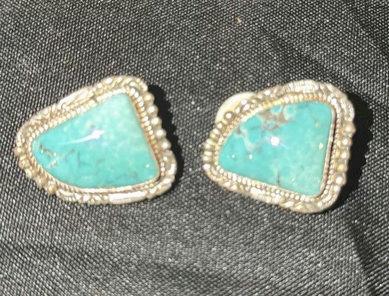 Collection of Southwestern Style Earrings and Judith Jack Pouch - image 3 of 8