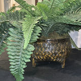 Artificial Plants in Woven Baskets and Wooden Display Stand - thumbnail 3 of 6