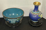 Decorative Bowls, Cloisonné Vase, Frog Trinket Box, and Buddha Figurine - thumbnail 3 of 5