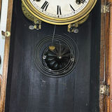 Antique Pressed Wooden Mantel Clock - thumbnail 5 of 10