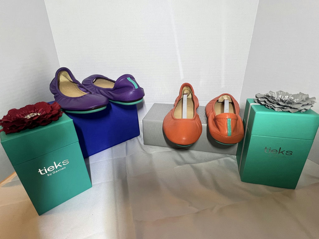 Tieks by Gavrieli Ballet Flats in Purple and Orange - image 1 of 9