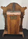 Antique Pressed Wooden Mantel Clock - thumbnail 7 of 10
