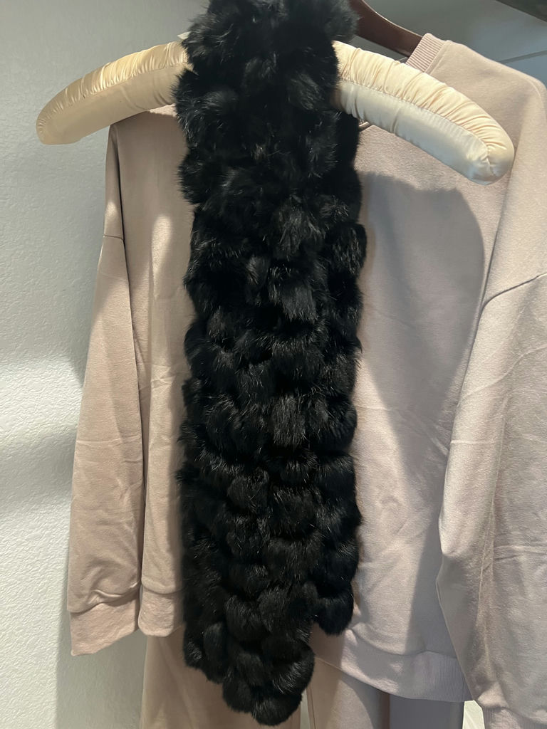 Women’s Lounge Set, Black Fur Scarf, and Embellished Crossbody Bag - image 2 of 7