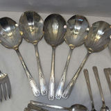 Silver-Tone Serving Utensils and Spoon Set - thumbnail 4 of 9