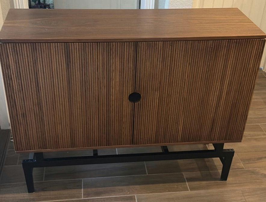 Wood Storage Cabinet with Hinged Doors - image 1 of 6