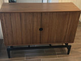 Wood Storage Cabinet with Hinged Doors - thumbnail 1 of 6