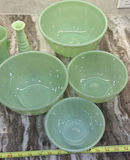 Green Glass Bowls and Vases Set - thumbnail 6 of 8