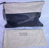 Eileen Fisher Black and White Leather Clutch Bag - thumbnail 1 of 5
