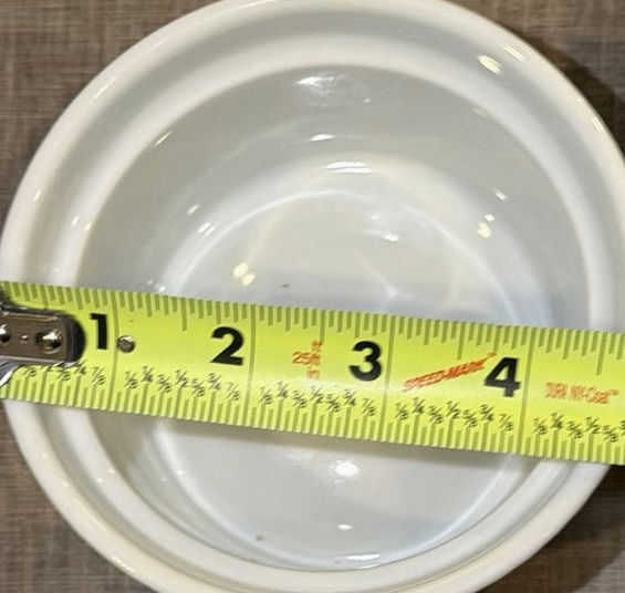 Set of Five White Ceramic Ramekins - image 4 of 6