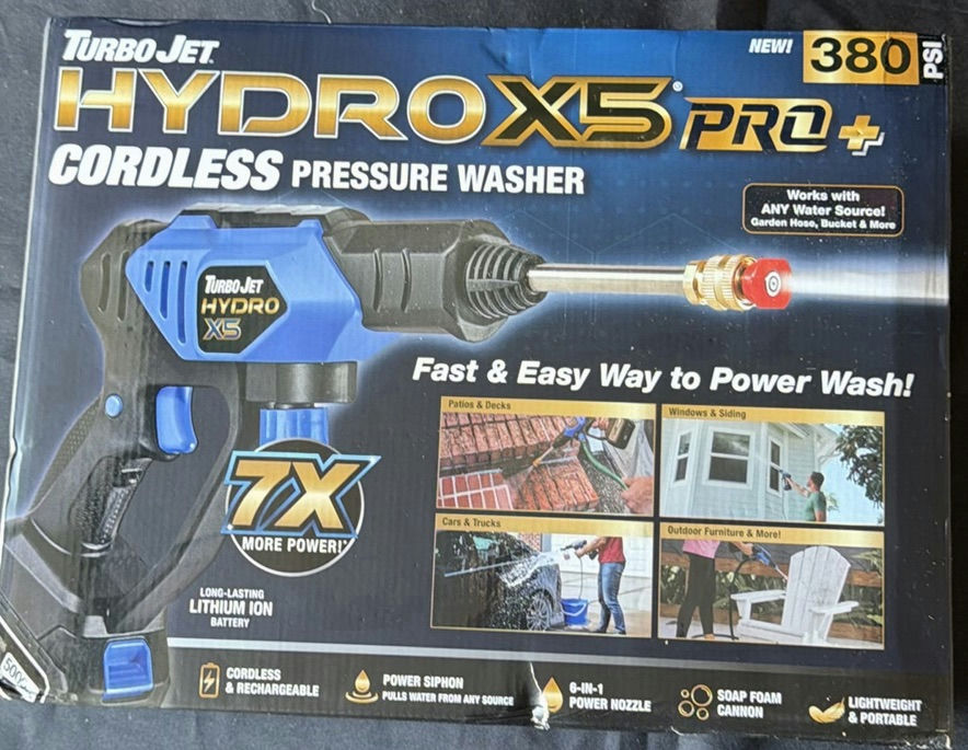 TurboJet Hydro X5 Pro+ Cordless Pressure Washer - image 4 of 5