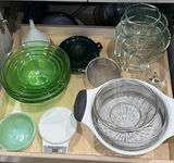 Assorted Kitchen Bowls, Measuring Pitchers, Strainers, and Kitchen Tools - thumbnail 1 of 7