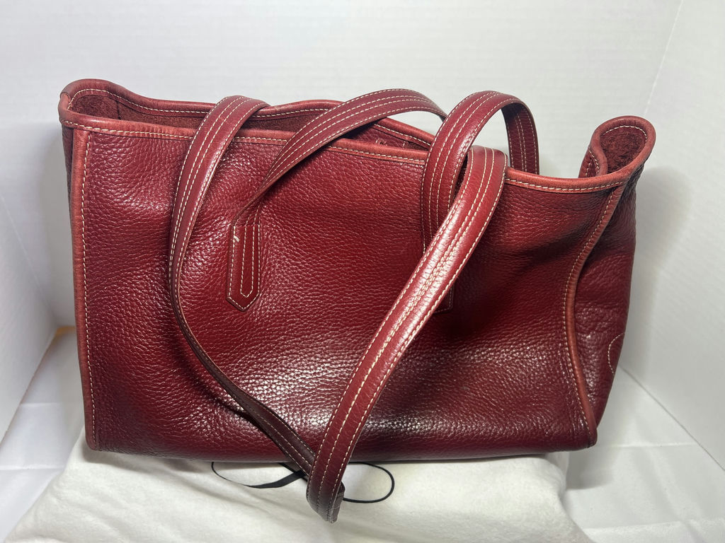 Brighton Red Leather Tote Bag - image 5 of 6