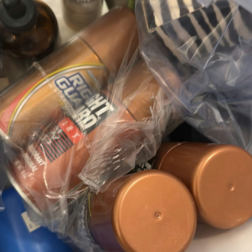 Mixed Beauty and Personal Care Items with Cosmetic Bag and Fabric - image 3 of 7
