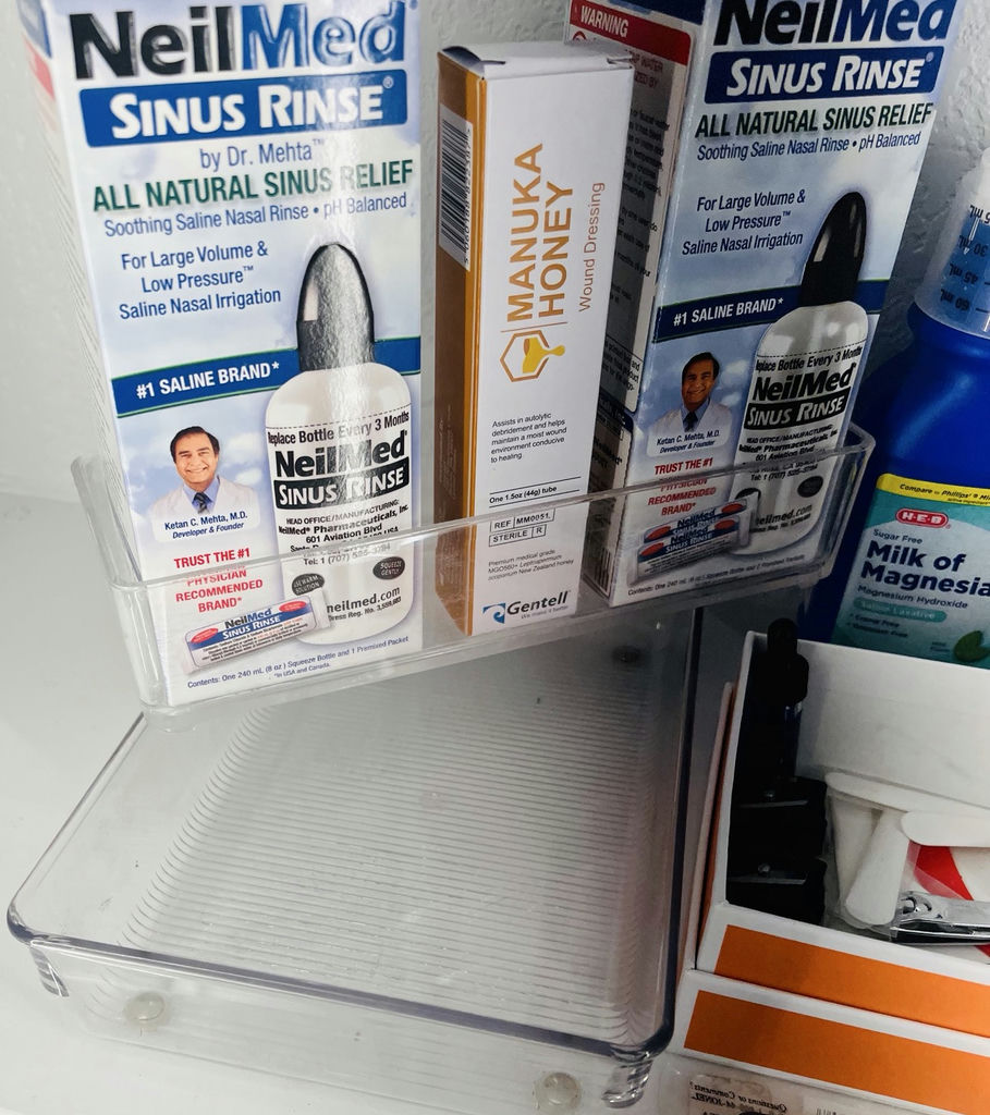 NeilMed Sinus Rinse, Nasacort Allergy Spray, Grooming Tools, and Acrylic Organizers - image 3 of 4