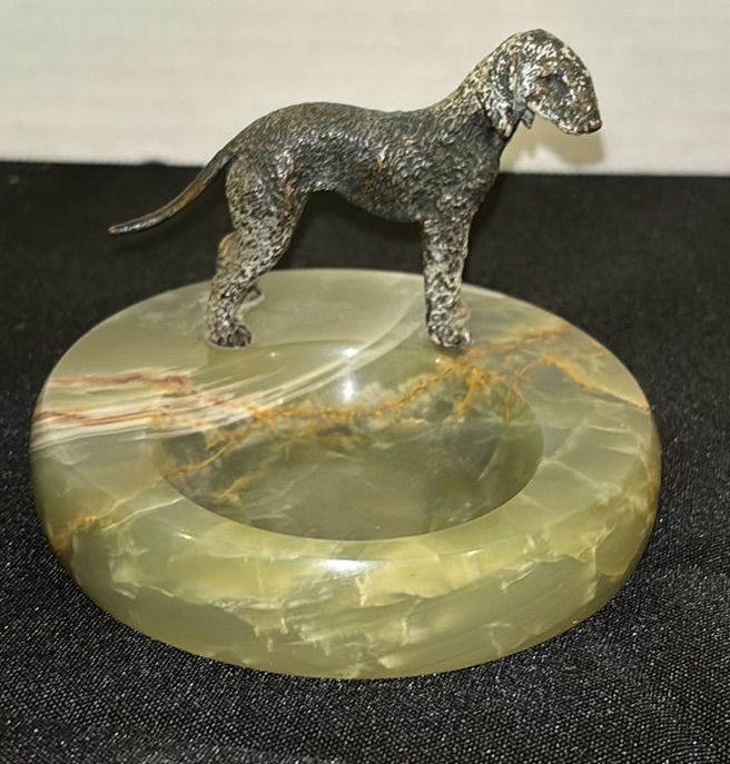 Bedlington Terrier Figurines and Stone Dish - image 8 of 9