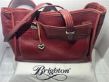 Brighton Red Leather Tote Bag - thumbnail 6 of 6