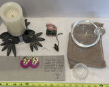 Steuben Glass Bowl and Covered Dish with Assorted Decor Items and Earrings - thumbnail 1 of 9