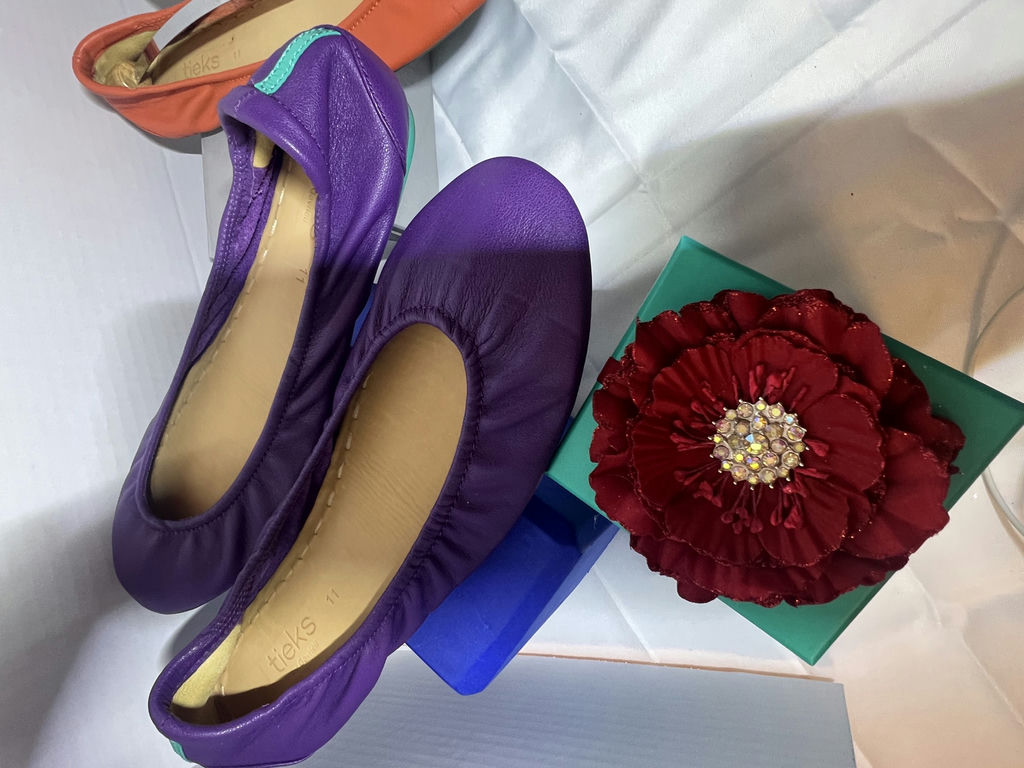 Tieks by Gavrieli Ballet Flats in Purple and Orange - image 2 of 9