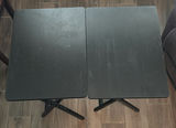 Wood Side Table and Two Black Folding Tray Tables - thumbnail 5 of 7