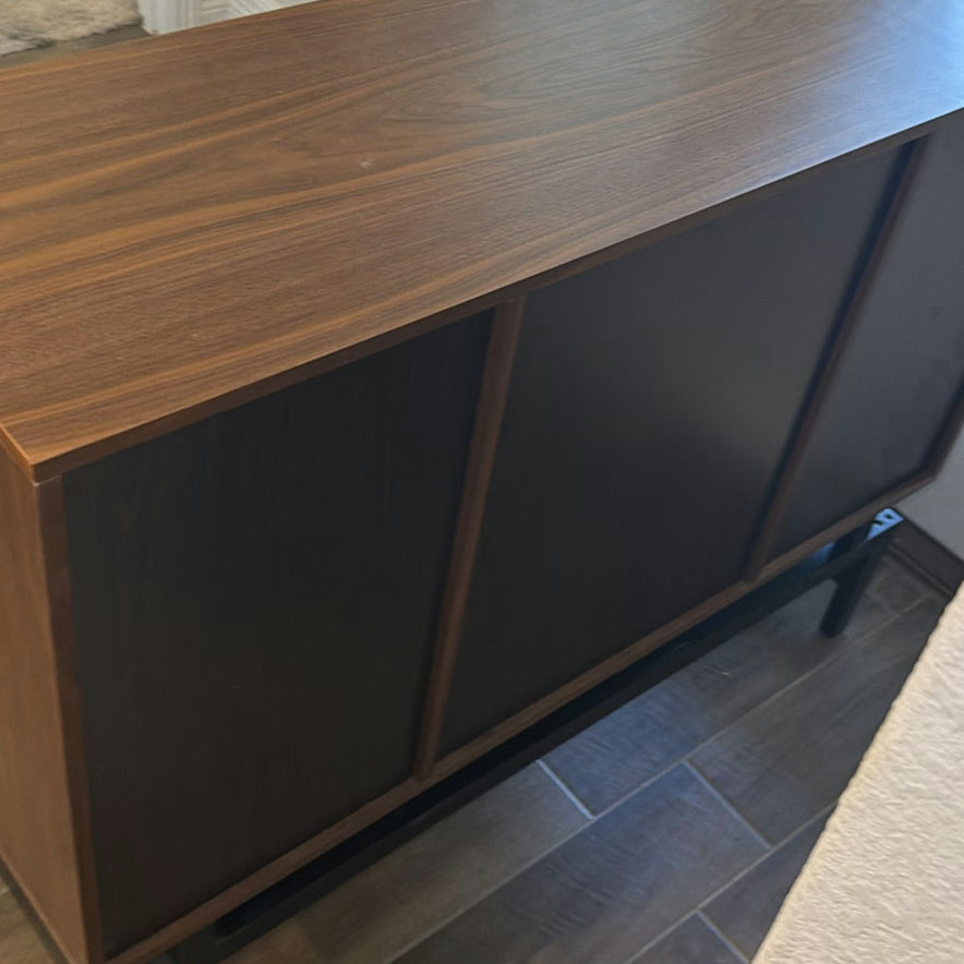 Wood Storage Cabinet with Hinged Doors - image 6 of 6